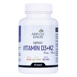 Vitamín D3 50 mcg + K2 100 mcg